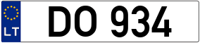 Trailer License Plate